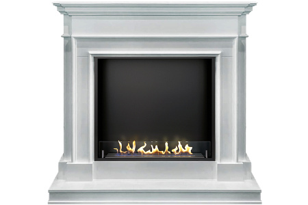 Биокамин в портале Firezo Newport Белый